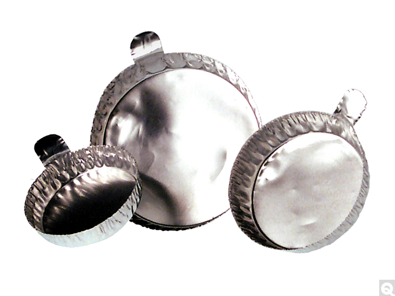 57mm Aluminum Weigh Dish with crimped sides and smooth